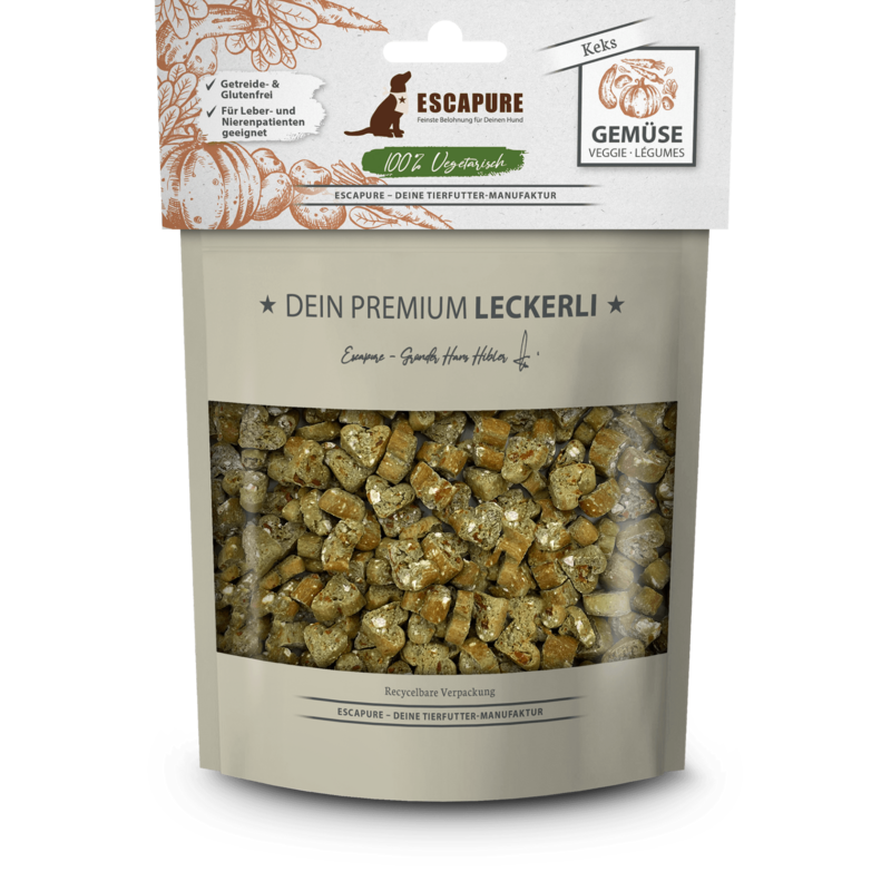 Escapure - Gemüsekeks 🐶 150 g Escapure - Gemüsekeks 🐶 150 g