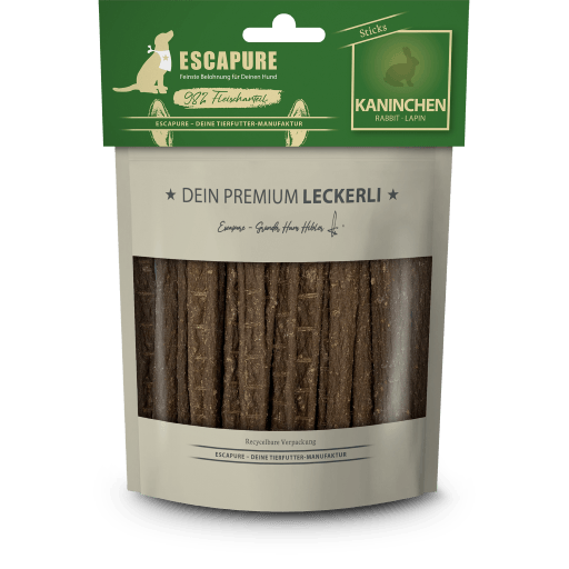 Escapure - Kaninchen Sticks 🐶 150 g Escapure - Kaninchen Sticks 🐶 150 g