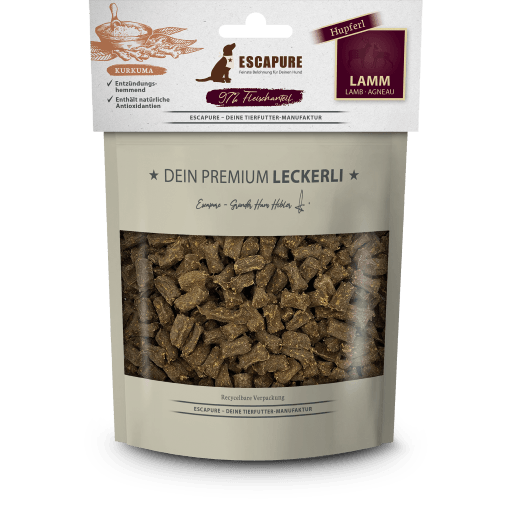 Escapure - Lamm Hupferl mit Kurkuma 🐶 150 g