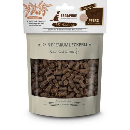 Escapure - Pferde Hupferl mit Gojibeere 🐶 150 g Escapure - Pferde Hupferl mit Gojibeere 🐶 150 g