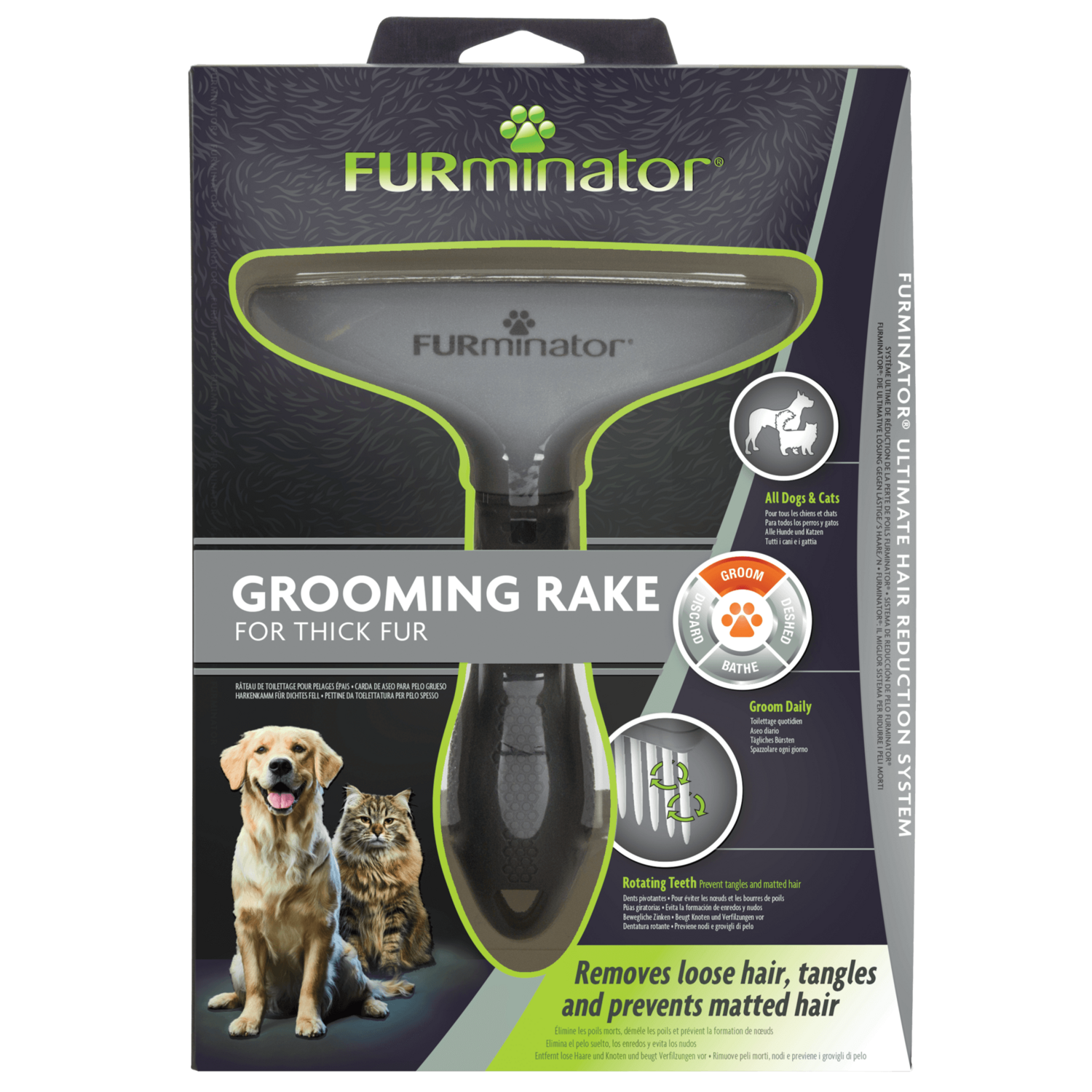 FURminator® - Harkenkamm ?? für Hunde und Katzen ??