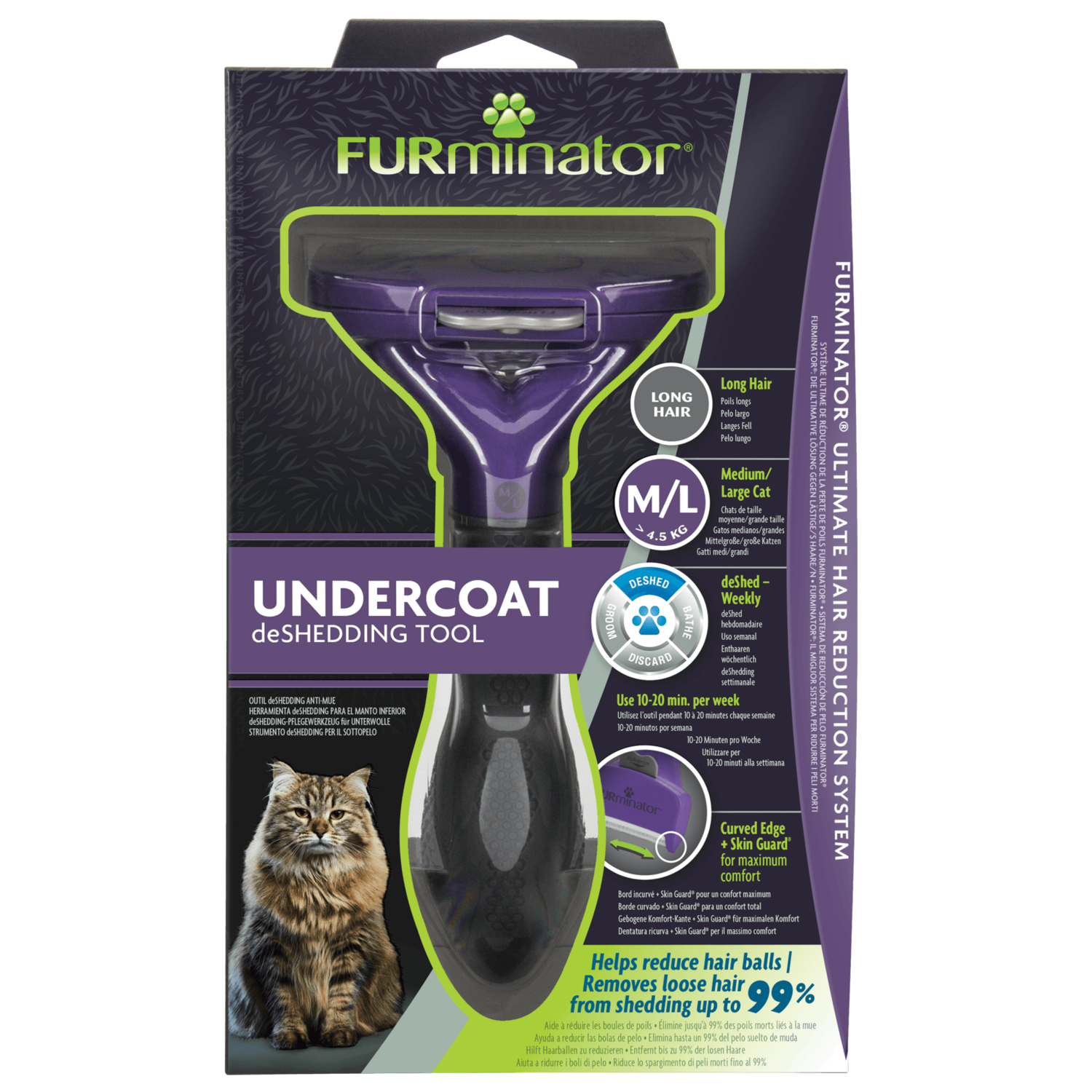 FURminator® - Undercoat deShedding Tool ? M-L / Langhaar ?