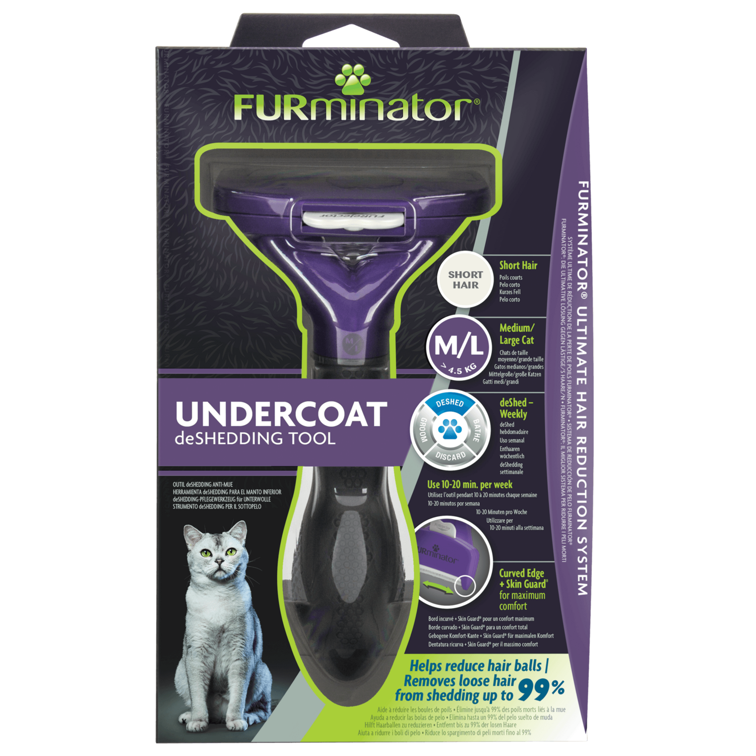 FURminator® - Undercoat deShedding Tool ? M-L / Kurzhaar ?