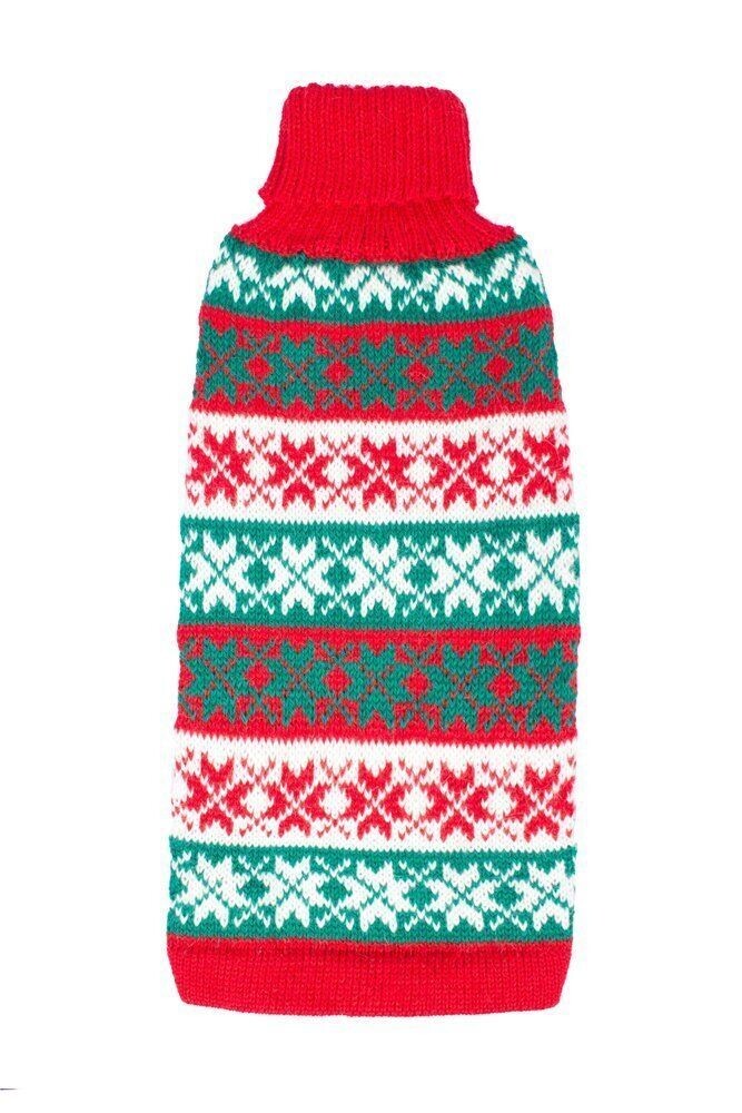 ​Alqo Wasi - Christmas Red ? Alpaka-Hundepullover ? ​Gr. XS