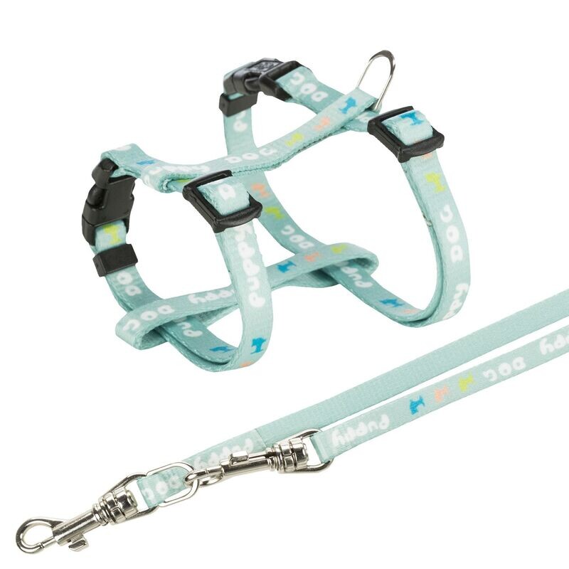 TRIXIE - H-Geschirr für Welpen mit Leine 🐶 mint 🐶 M - L TRIXIE - H-Geschirr für Welpen mit Leine 🐶 mint 🐶 M - L