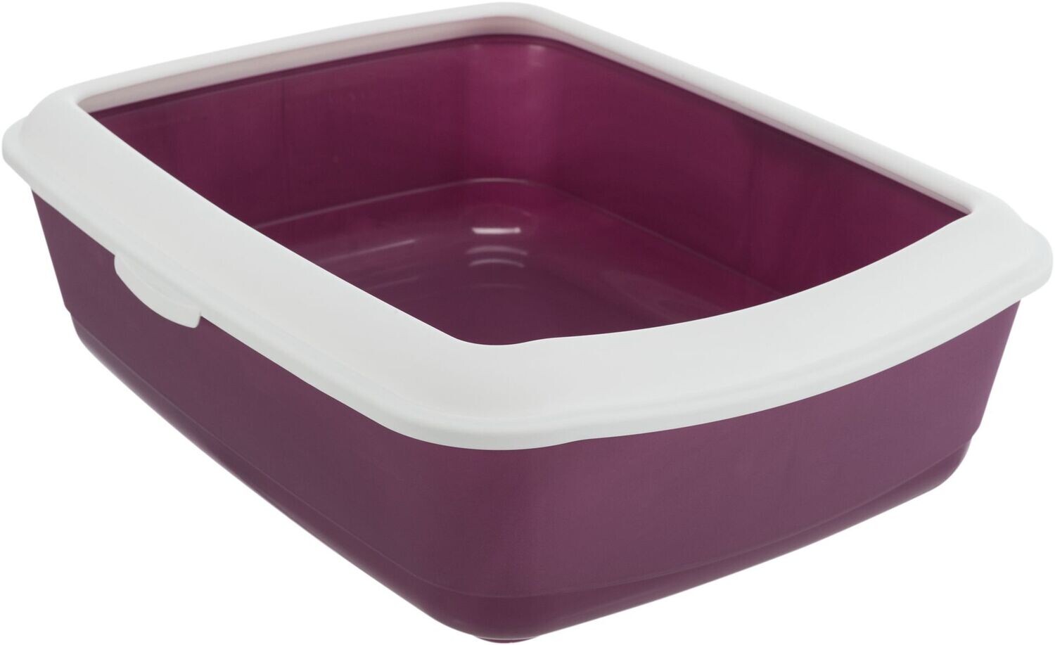 TRIXIE - Katzentoilette Classic ? beere/weiß ? 37 x 15 x 48 cm