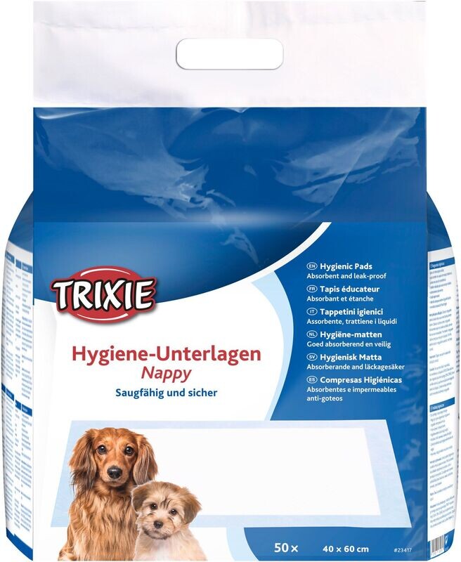 TRIXIE - Hygiene-Unterlage 🐶 Nappy 🐶 40 x 60 cm • 50 Stück TRIXIE - Hygiene-Unterlage 🐶 Nappy 🐶 40 x 60 cm • 50 Stück