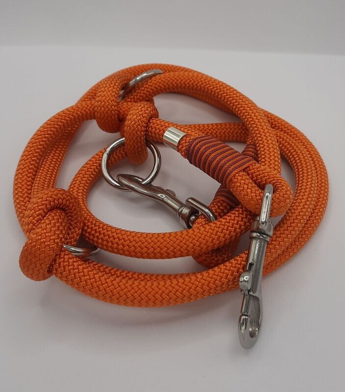 Räuberpony Design - Seilleine 🐶 orange 🐶 1,75 m • Ø 10 mm Räuberpony Design - Seilleine 🐶 orange 🐶 1,75 m • Ø 10 mm