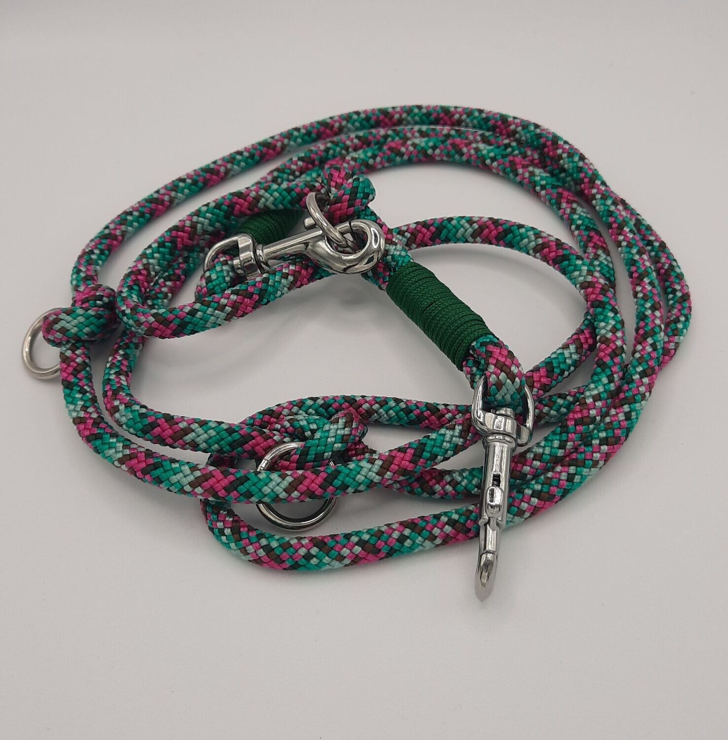 Räuberpony Design - Seilleine ? fuchsia/grün ?  1,9 m • Ø 6 mm