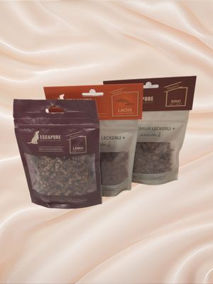 Escapure - Mixpaket 🐶 Hupferl Gemischt 2 🐶 3 x 150 g Escapure - Mixpaket 🐶 Hupferl Gemischt 2 🐶 3 x 150 g