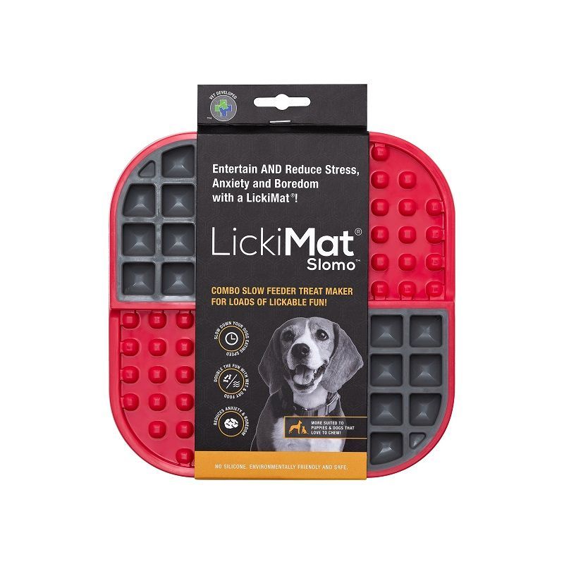 LickiMat - Slomo 🐶 red LickiMat - Slomo 🐶 red