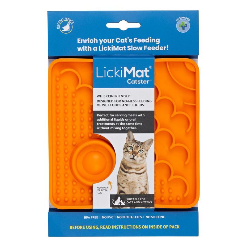 LickiMat - Catster 🐱 orange LickiMat - Catster 🐱 orange