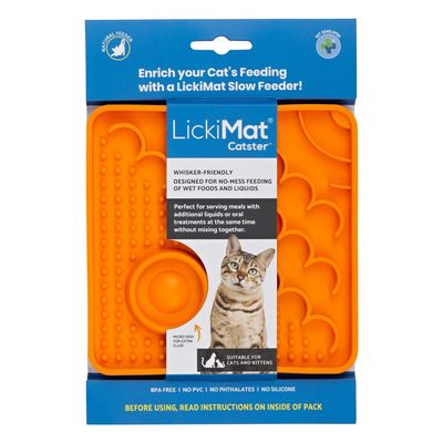 LickiMat - Catster 🐱 orange LickiMat - Catster 🐱 orange