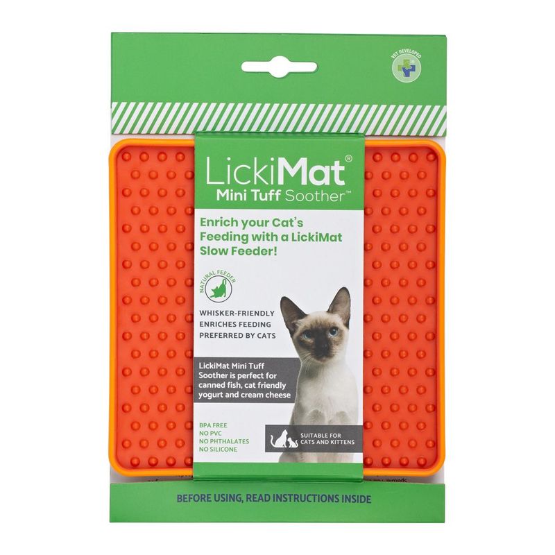 LickiMat - Tuff mini 🐱 Soother 🐱 orange LickiMat - Tuff mini 🐱 Soother 🐱 orange