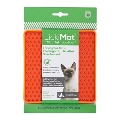 LickiMat - Tuff mini 🐱 Soother 🐱 orange LickiMat - Tuff mini 🐱 Soother 🐱 orange