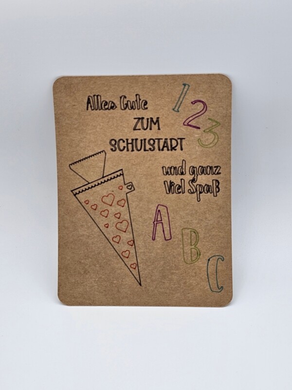 Schulanfangskarte ,,Alles Gute''