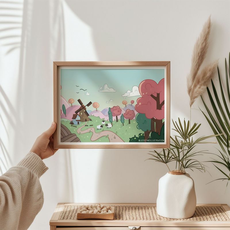 Cozy Candyland- Kunstdruck Mattes Papier mit leichter Struktur