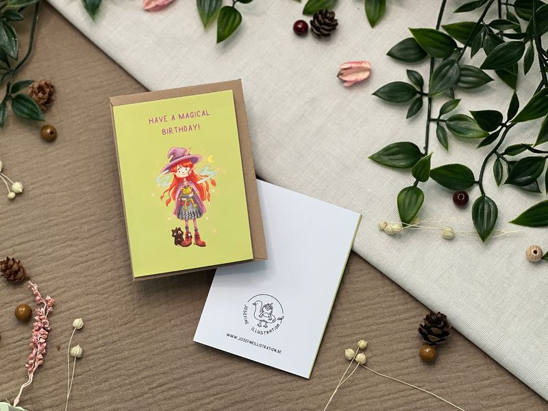 Have a magical birthday - Grußkarte für Geburtstag, liebe Grüße