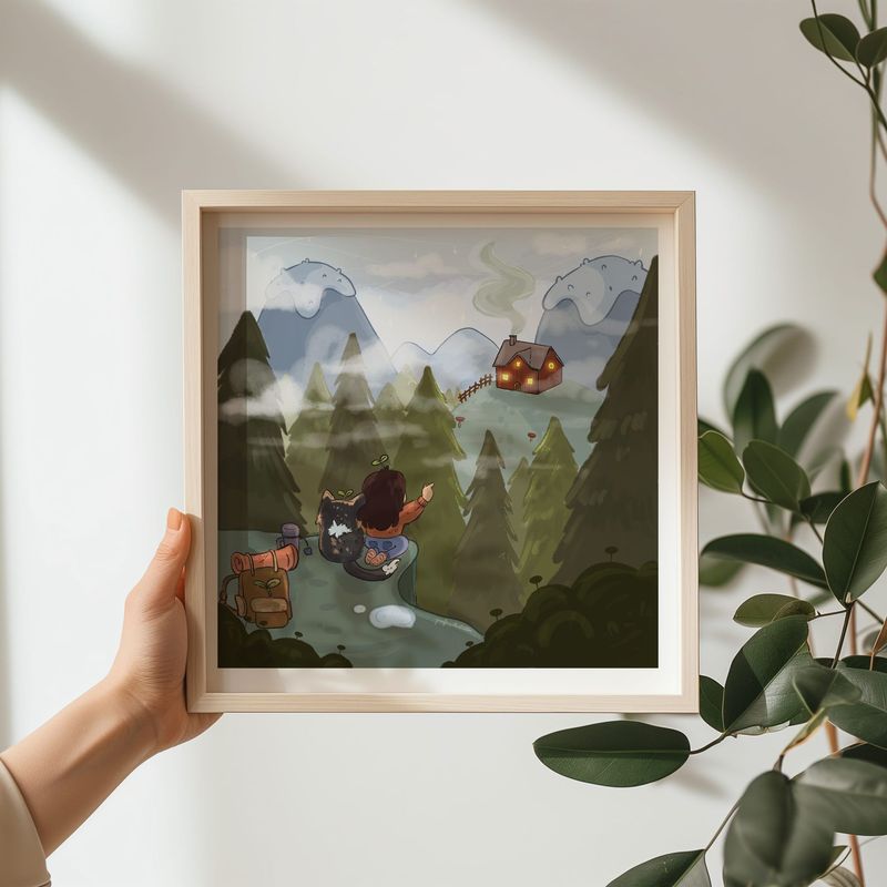 Wanderlust - Kunstdruck Mattes Papier mit leichter Struktur