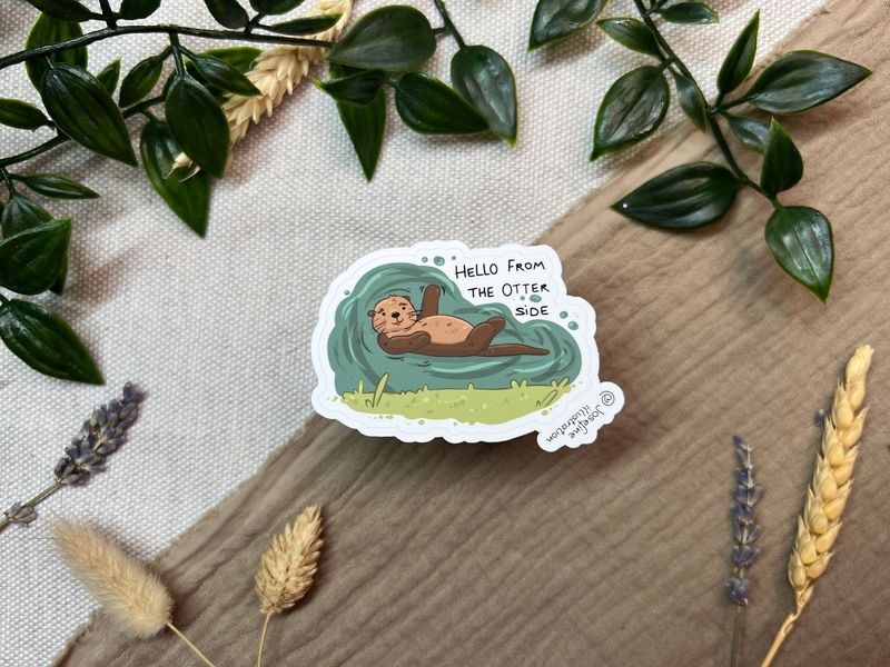 Hello from the OTTER side- Süßer Vinyl Sticke 