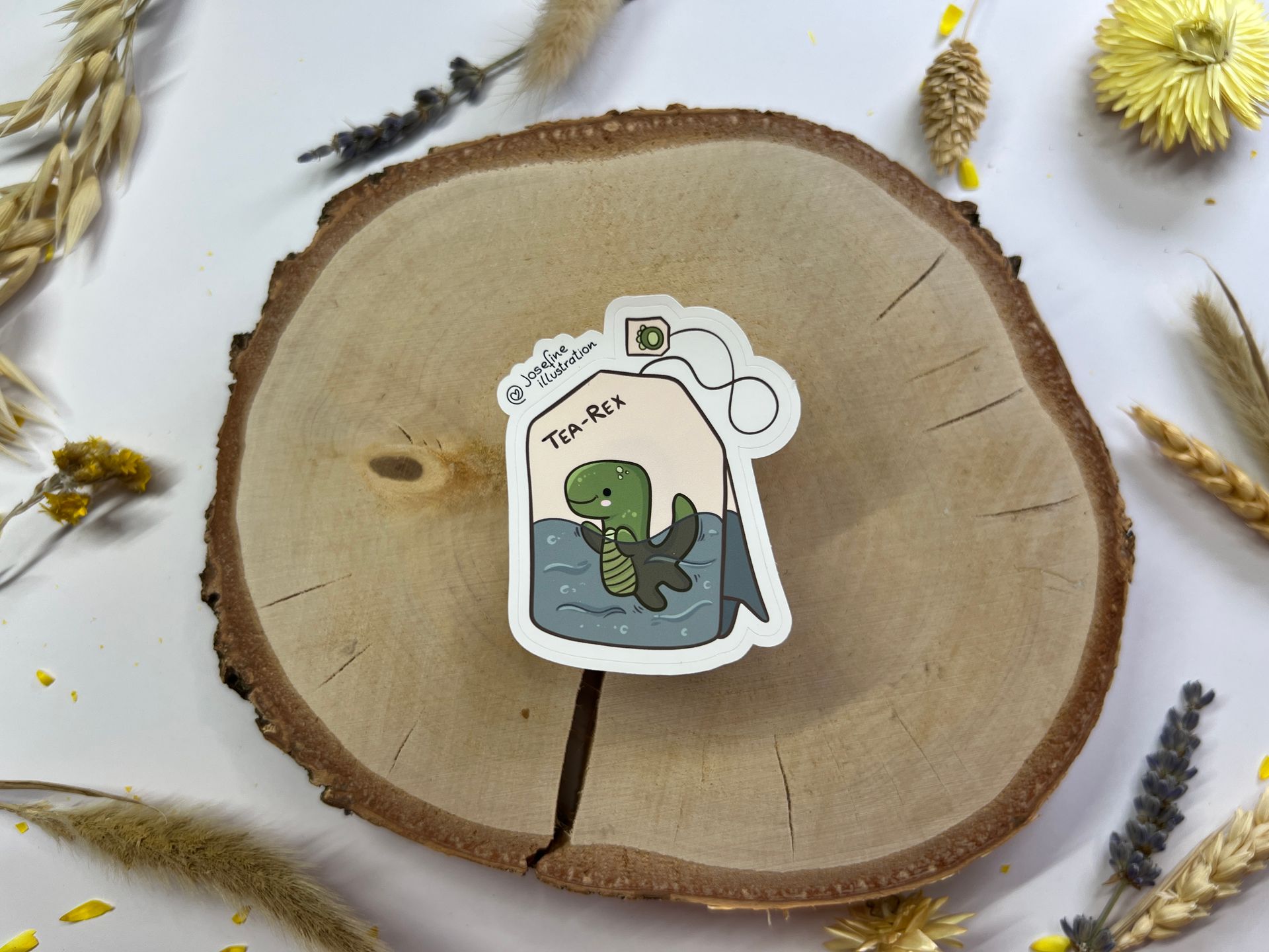 Tea-Rex - Süßer Vinyl Sticker 