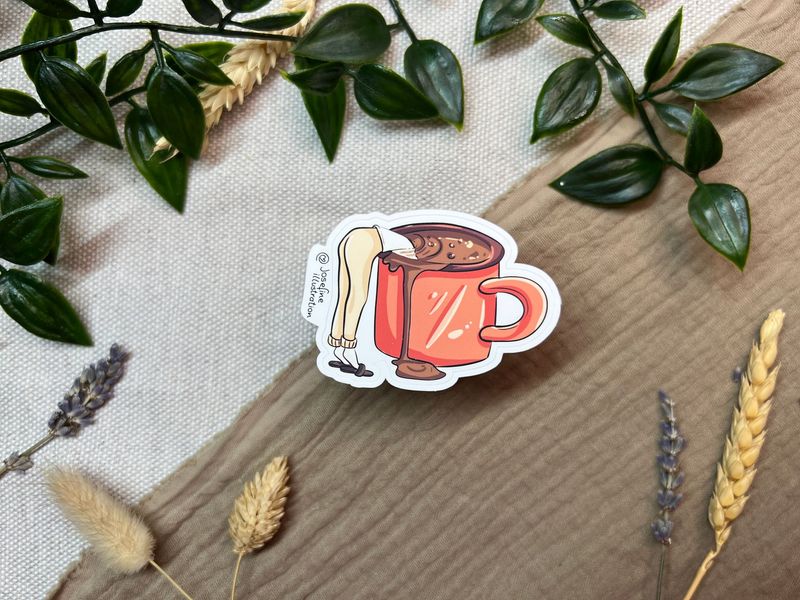 Kaffee Mood- Süßer Vinyl Sticke glänzend