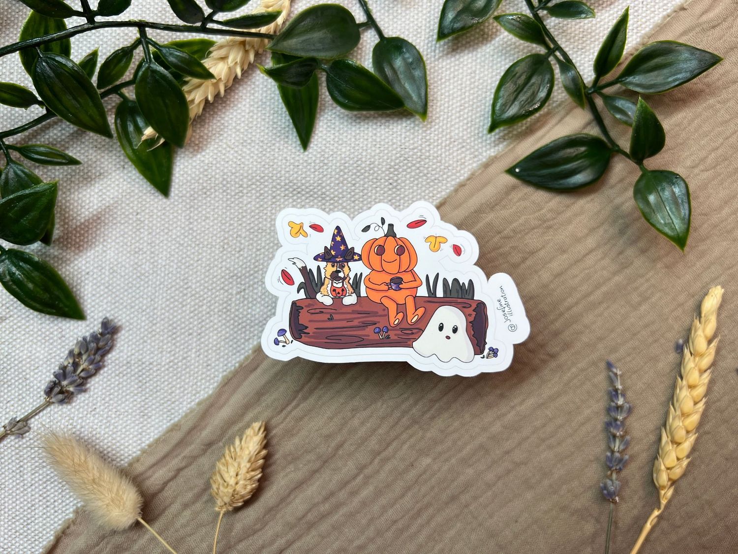 Lilo & Friends bei Halloween - Süßer Vinyl Sticke 