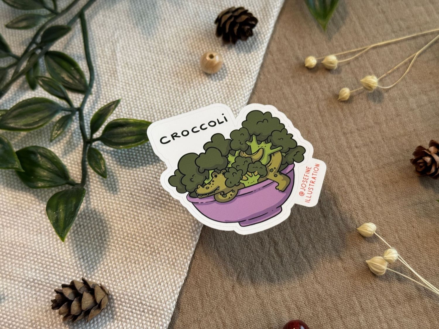 Croci das Croccoli - Süßer Vinyl Sticker