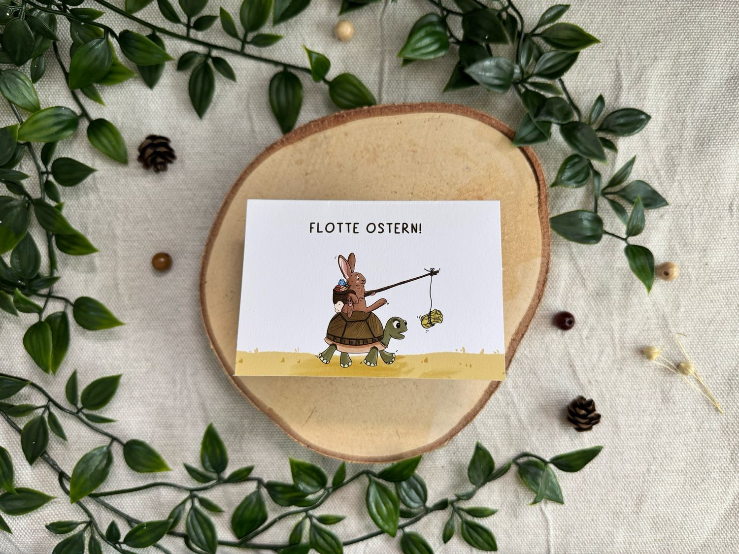 Flotte Ostern - Süße Oster Grußkarte