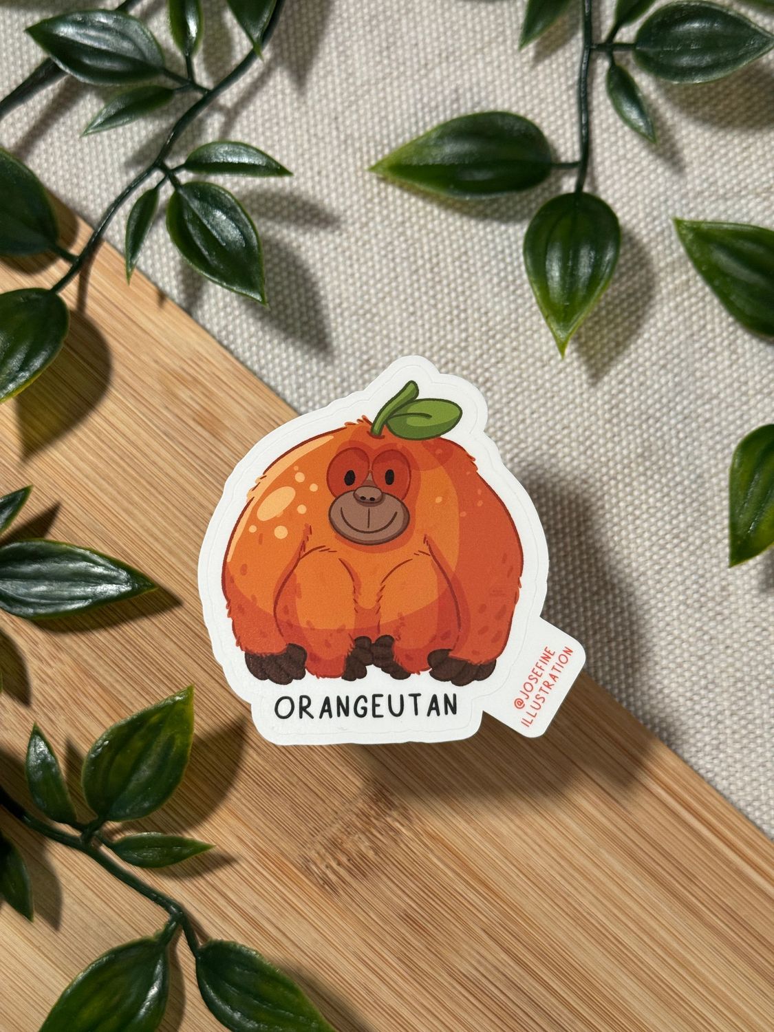 Orangeutan - Süßer Sticker