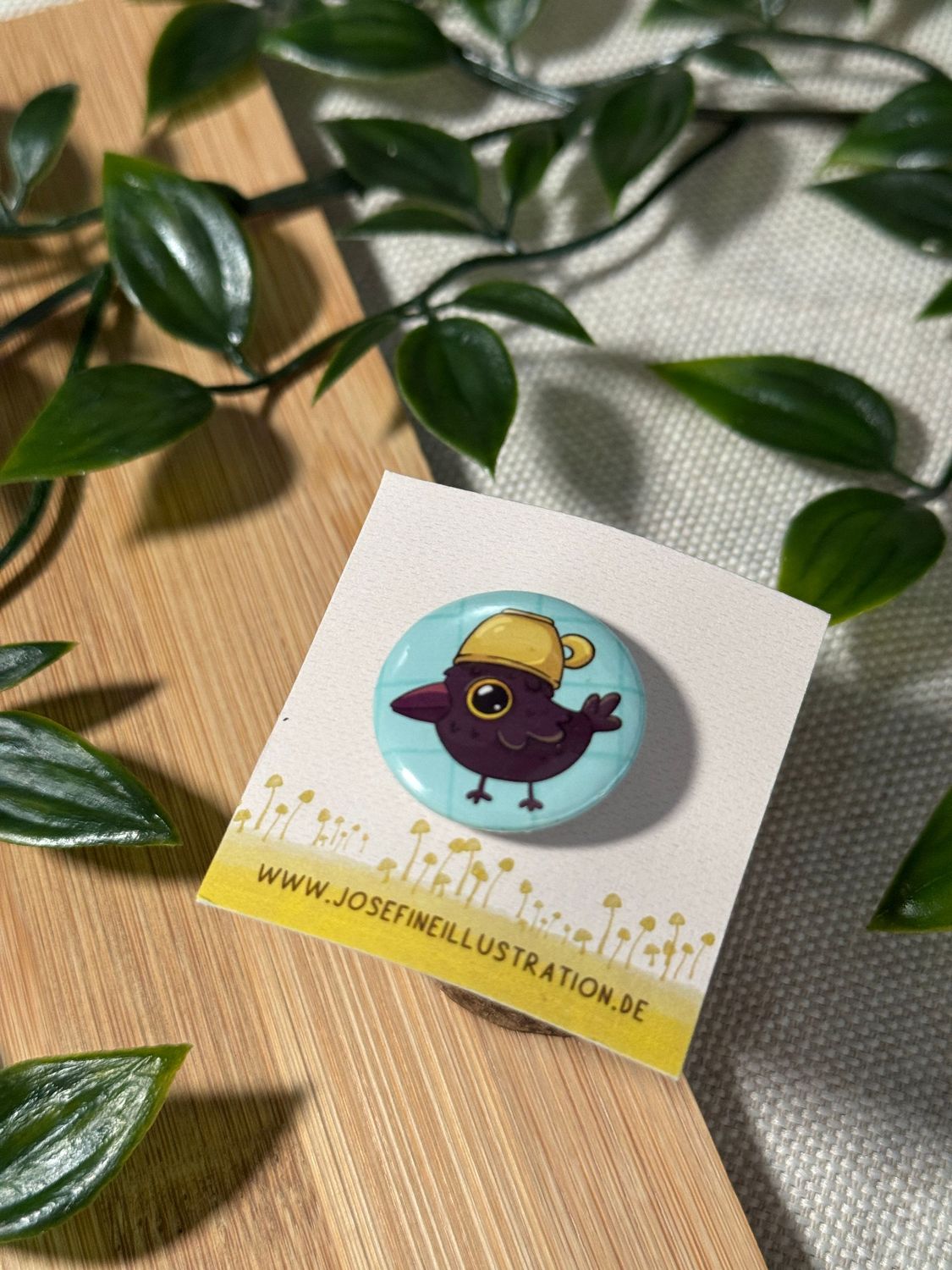Raaw Kaffee Button Größe S