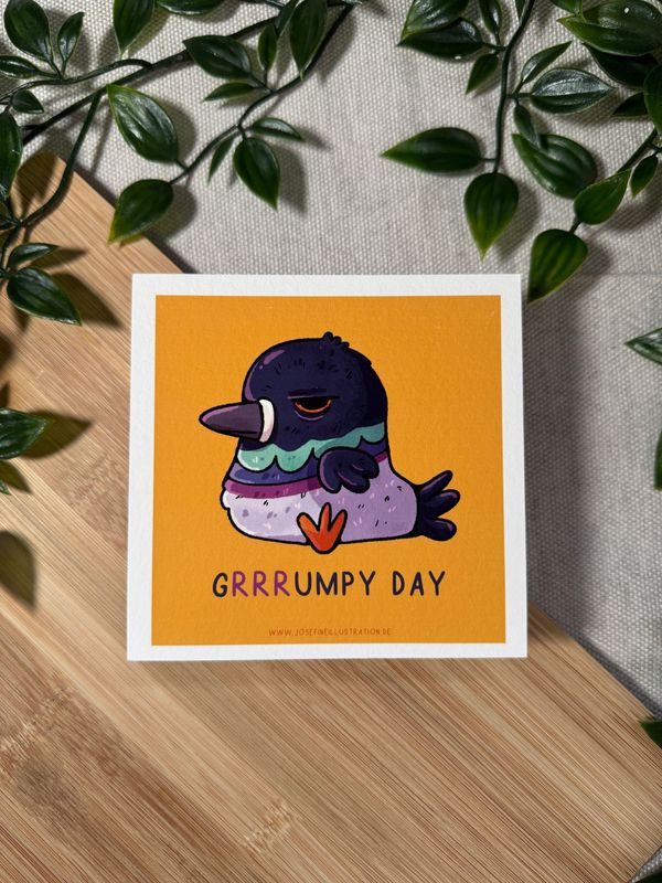 Gurrrdrun - Grrrumpy Day - Mini Kunstdruck