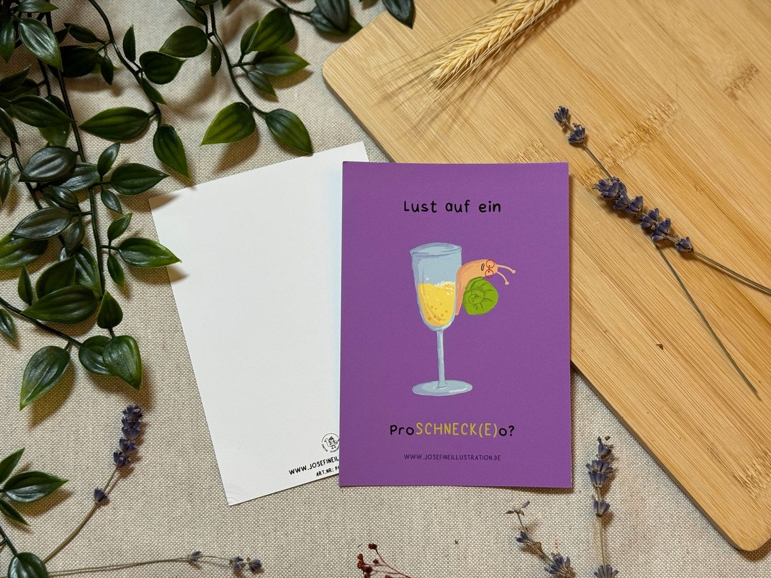 Lust auf ein ProSCHNECK(E)o? -  Lustige Karte