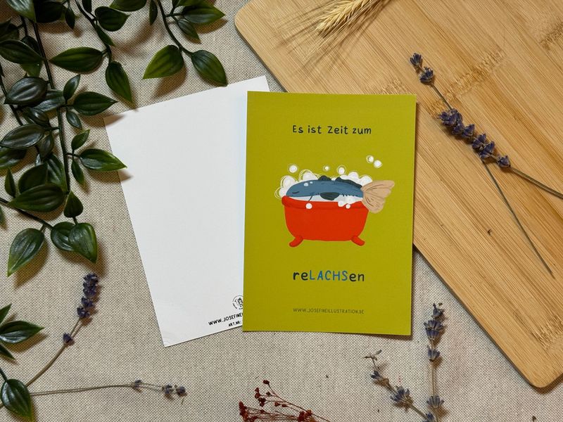 Es ist Zeit zum reLACHen - Lustige Karte