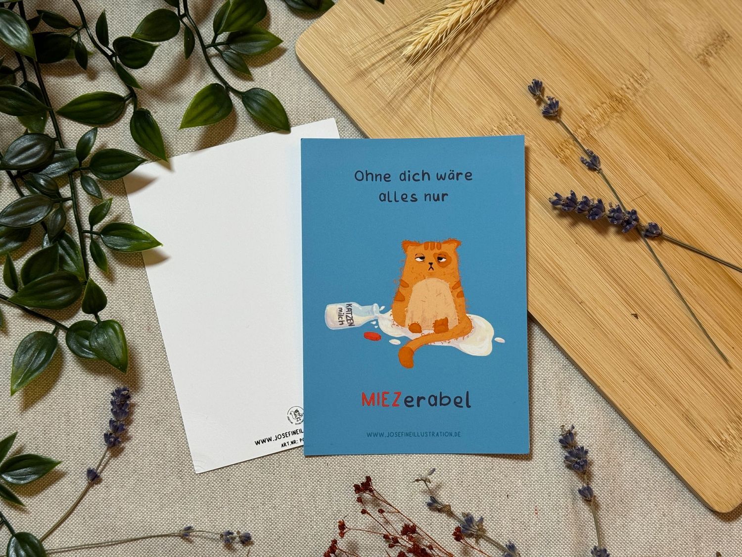 Ohne dich wäre alles  nur MIEZerabel - Lustige Karte