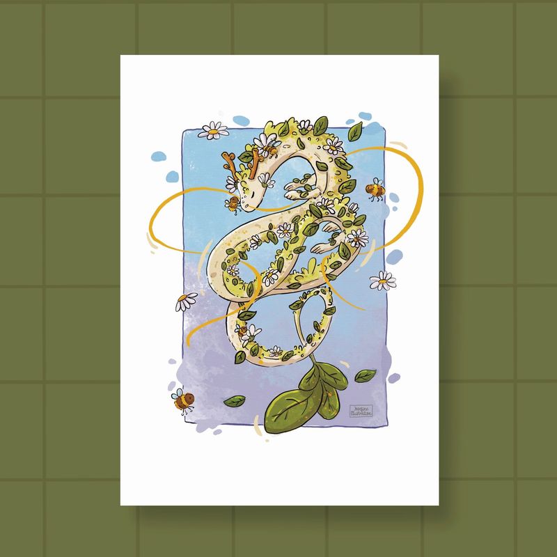 Emily Gänseblümchen - Kunstdruck Mattes Papier mit leichter Struktur