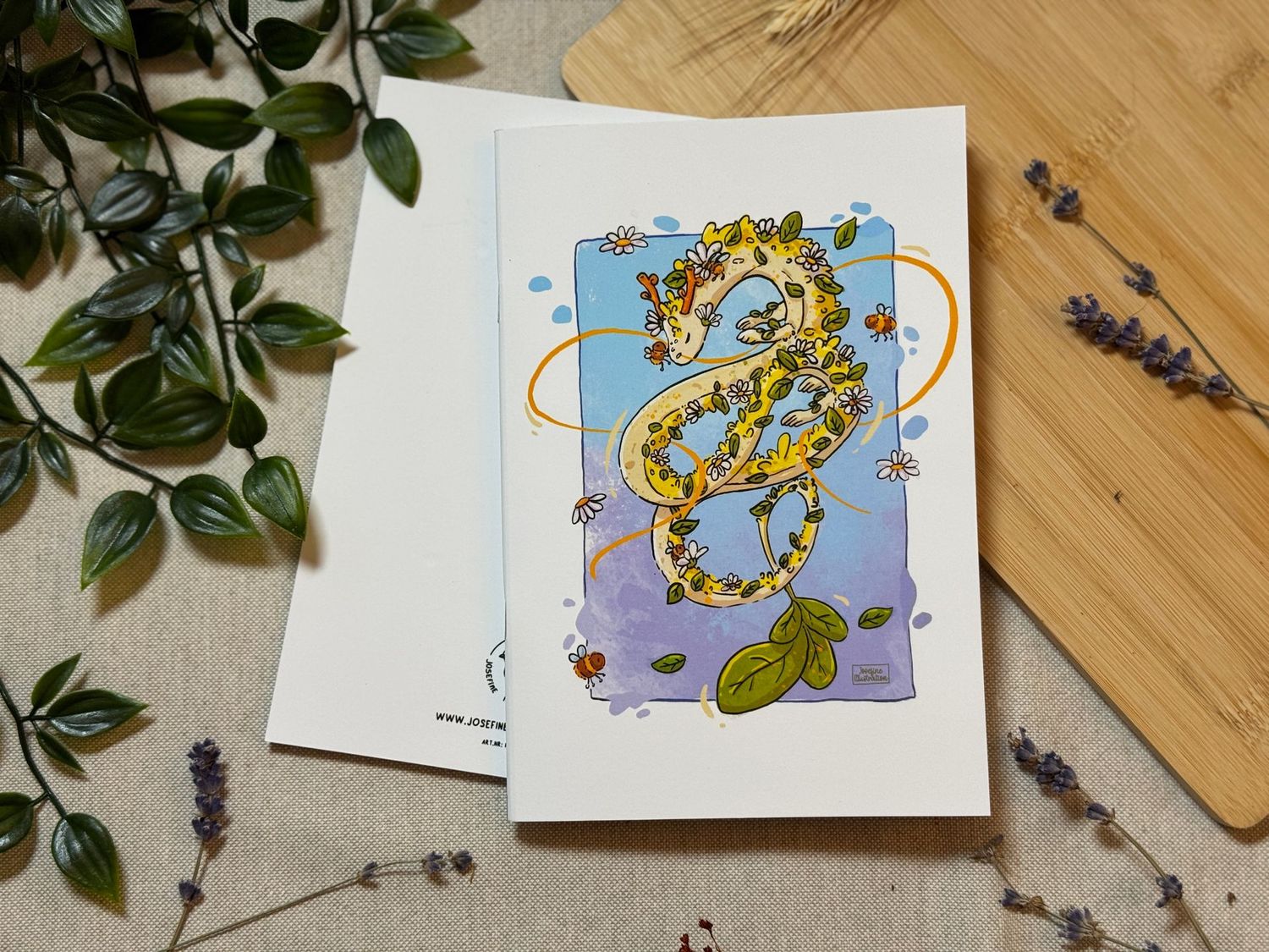 Emily Gänseblümchen- Handgemachtes Notizheft 30 Seiten