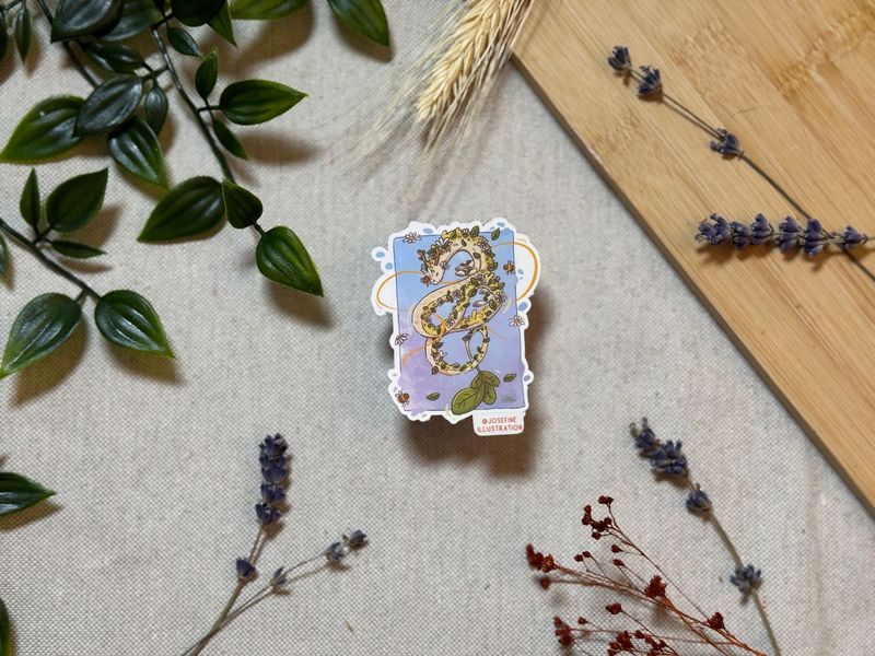 Schimmer Drache Emily Gänseblümchen - Süßer Sticker