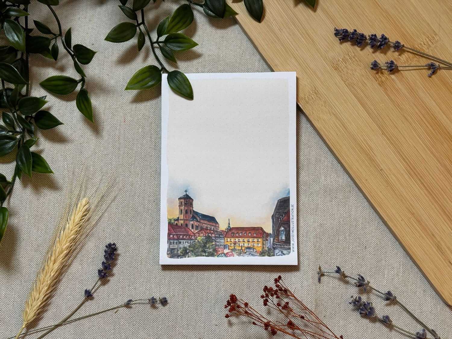 Homburg Marktplatz  - Notizblock 50 Seiten