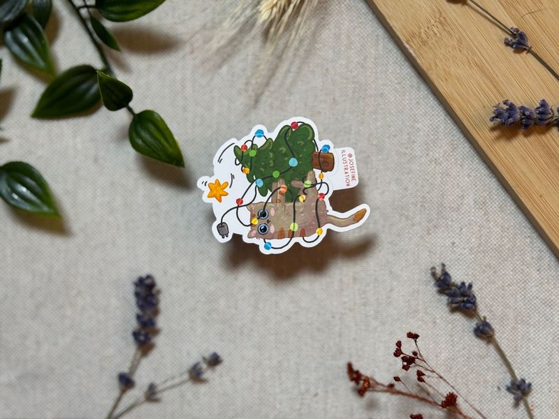 Molly Weihnachtsstress - Süßer Sticker