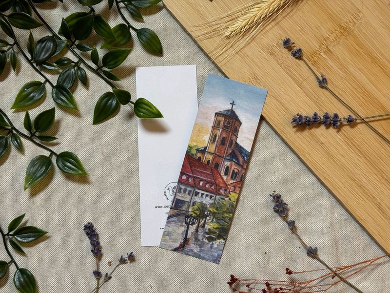 Homburg Marktplatz - Aquarell-Optik Lesezeichen