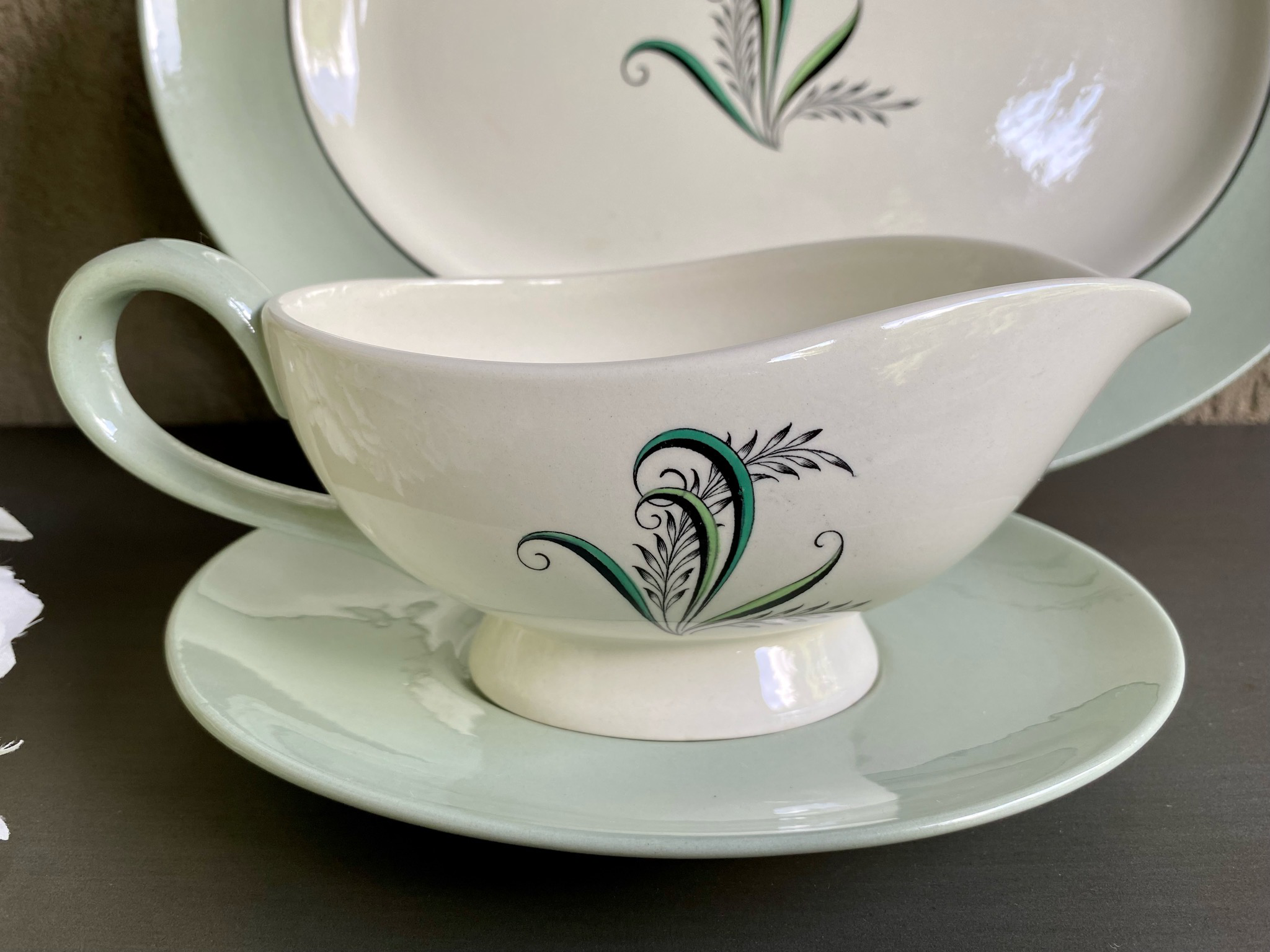 Copeland Spode Gravy Boat With Saucer