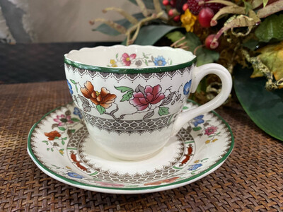 Spode Chinese Rose Cup and Saucer
