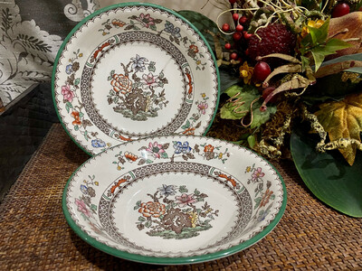 Spode Chinese Rose Cereal Bowls Set of 2
