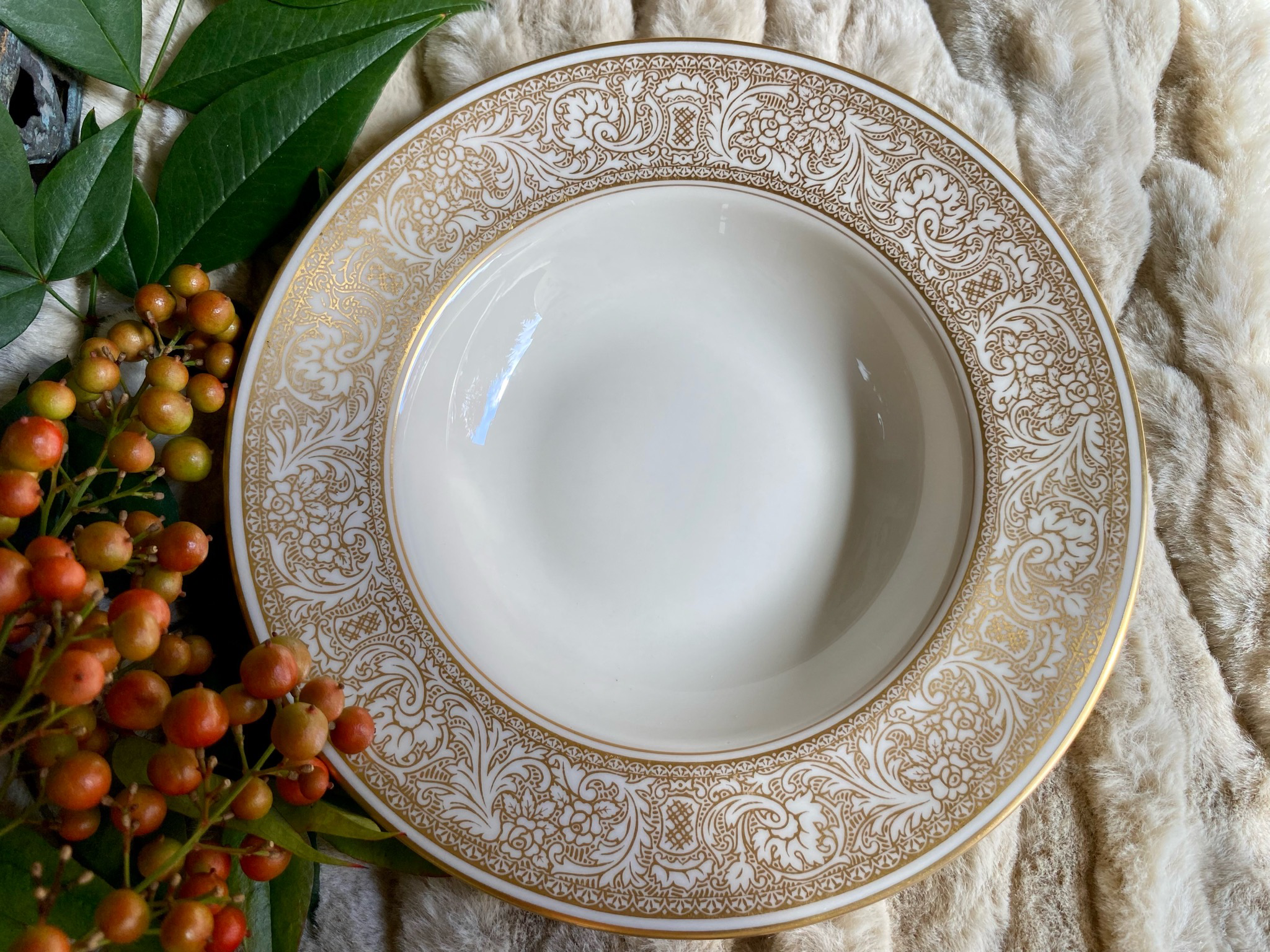 Franciscan Renaissance Gold China Dessert Bowls