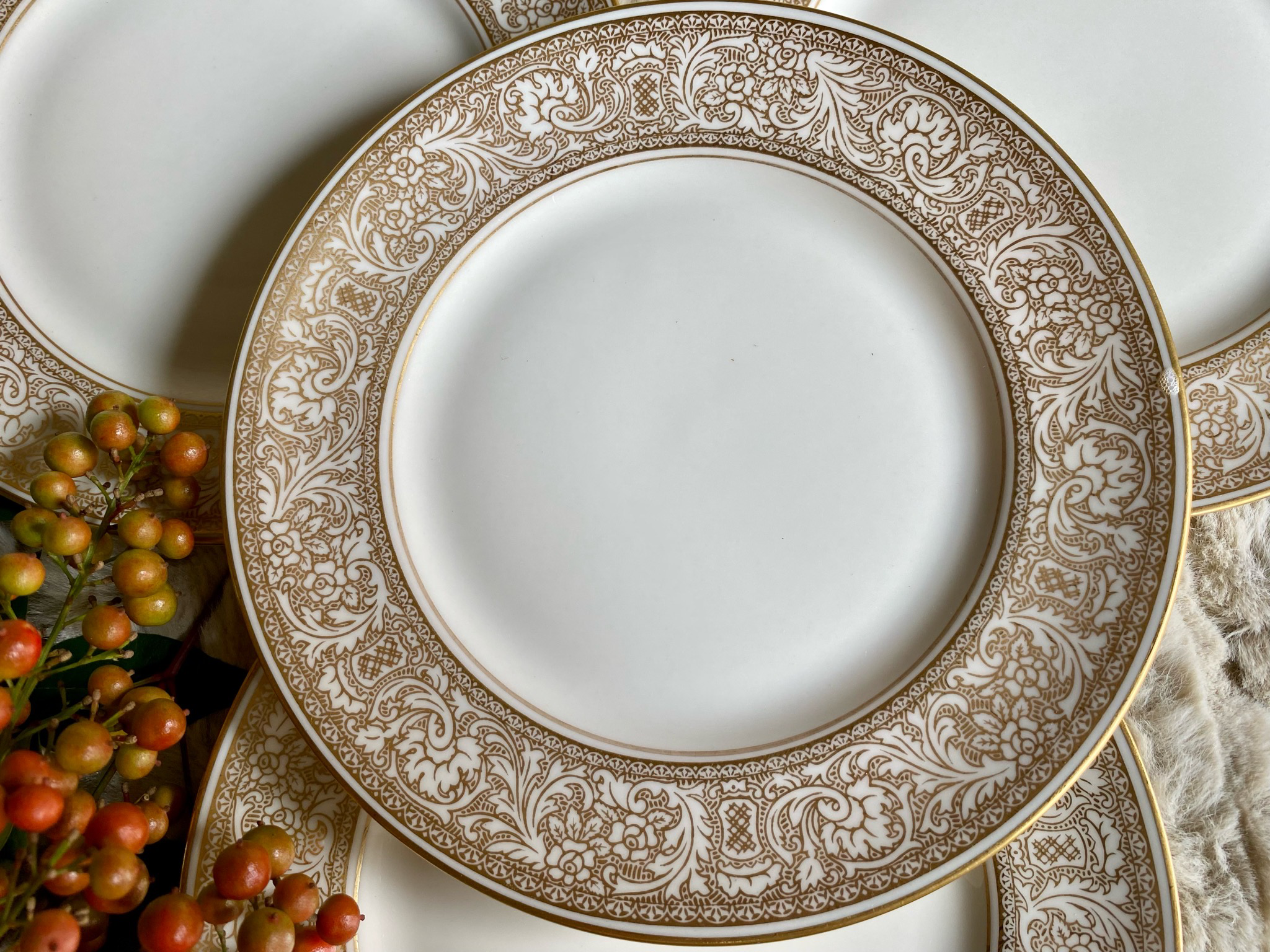 Franciscan Renaissance Gold China Bread and Butter Plates