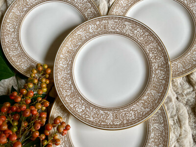 Franciscan Renaissance Gold China Bread and Butter Plates