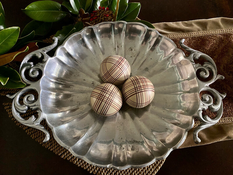 Pewter Decorative Bowl, Pewter Centerpiece Bowl