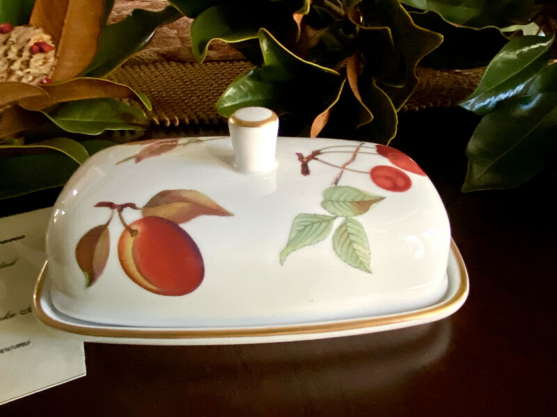Royal Worcester Evesham Butter Dish