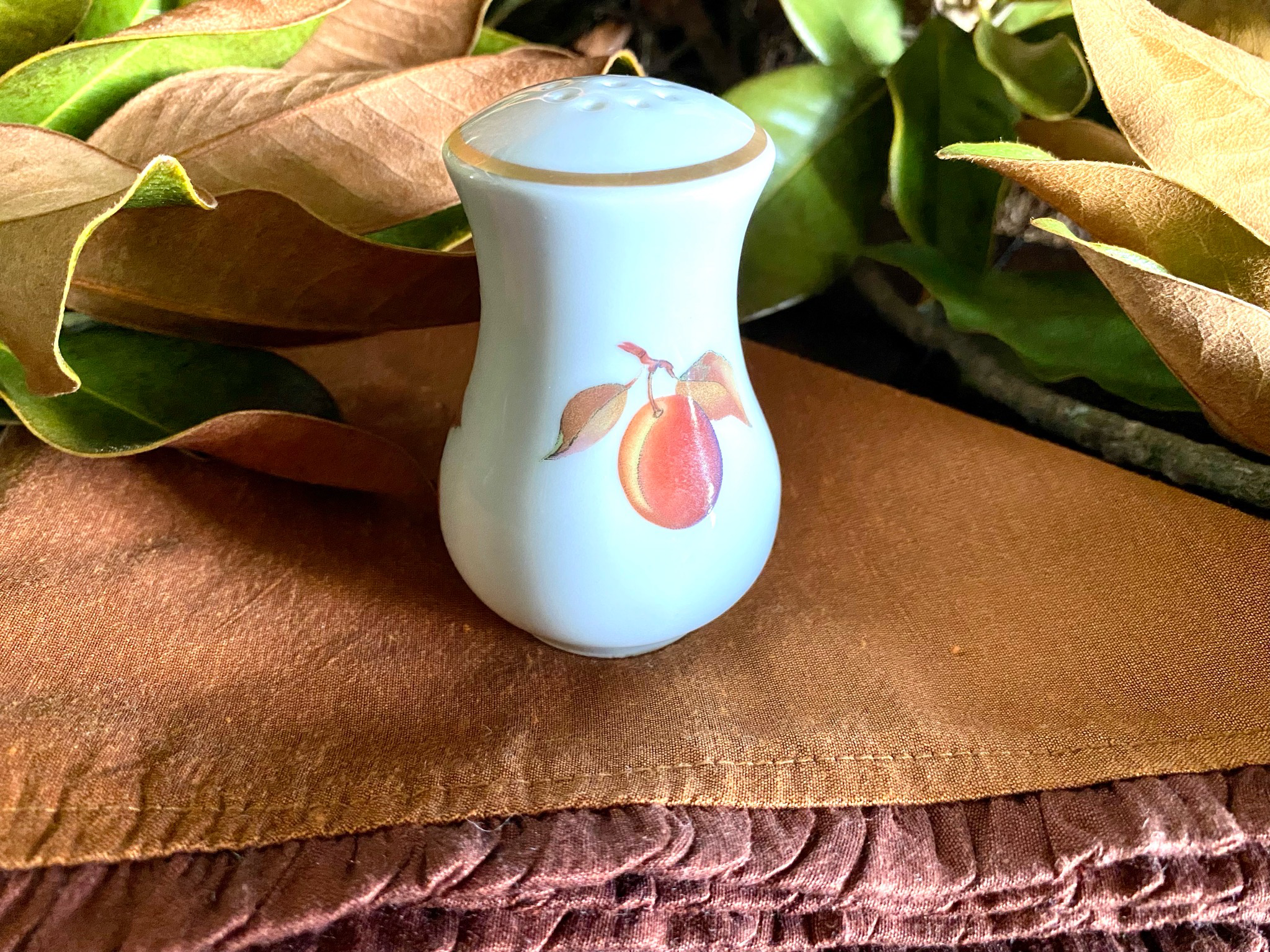 Royal Worcester Evesham Gold Pepper Shaker